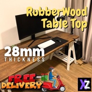 Rubber wood  Table Top Solid wood table Papan Kayu Getah Office table Dining table StudyTable