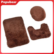 3 Piece Bathroom Rug Bath Mat Set Ultra Soft Not-Slip Dry Quickly Friendly to Skin Absorbent Luxurio