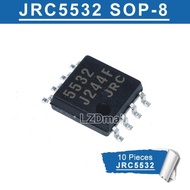 10 Buah JRC 5532 DMP-8 JRC5532 NJM5532M-D SOP8 SOP-8 SMD Chip Amplifie