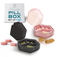Mimi Medcessories - Petite Pill Box Set - Stylish, Compact Daily Pill Organizer, Medication Pill Cas