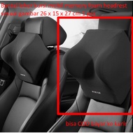 Memory foam headrest car seat neck pillow according to picture 26 x 15 x 27 cm 1 pcs