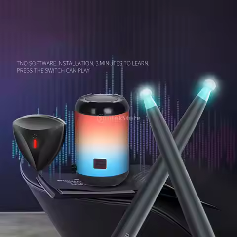 Electronic Air Drum Set Practice Drum Accessory Quiet Electronic Drum Set for Studio Adults Indoor O