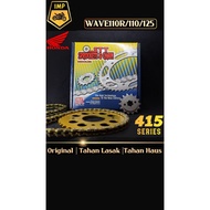 WAVE100R/ WAVE110/ WAVE125/ FUTURE/ DASH/ MSX125[HONDA]/ RHINO125[KTNS] 415 SPROCKET Heavy Duty Motorcycle Automotive Ch