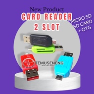 2-Slot Micro SD Card Reader SD Card/ MMC + OTG Connector