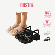 DUSTO Sandals Women Thick-Soled Thick-Heel Adjustment Buckle DW25X0224A