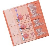 Uang 10 Ringgit Malaysia 10RM Polymer Uang mancanegara luar negeri asing koleksi ( UANG ASLI 100 % )