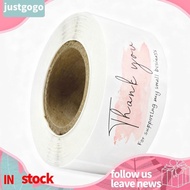 justgogo Rectangle Sticker  Cute Fashion DIY Hand Made Stickers for Gifts Wraps Notes Letters with B
