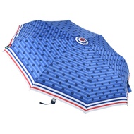 Fibrella UV Block Plus Automatic Umbrella F00417 (Dots & Strips Pattern Blue)