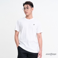 GALLOP : เสื้อยืดคอกลมผ้าชักร่องผู้ชาย (Rib) สีพื้น รุ่น GT9185 สี White - ขาว / ราคาปกติ 890.-