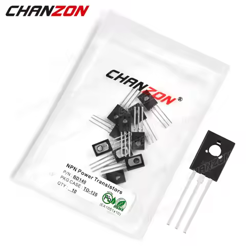 10pcs BD140 TO-126 PNP High Power Voltage Transistor Bipolar Junction BJT Powerful Triode Tube Fets 