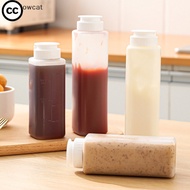 CC 200/300ml Condiment Squeeze Bottle Ketchup Mustard Bottle Clear Mayonnaise Honey Dispenser Sauce 