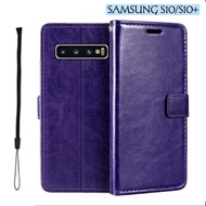 Case Untuk Hp Samsung Galaxy S10 S10 Plus Flip Cover Wallet Sarung Hp Casing Dompet Flip Magnet