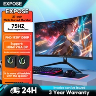 Monitor 27 Inch 165HZ Gaming Curved Monitor PC  Laptop Office Gaming Monitor 1080X1920 IPS Support W