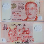 Koleksi Paket Super Mulus Singapura Pecahan 10 Dolar Kondisi Baru Gress