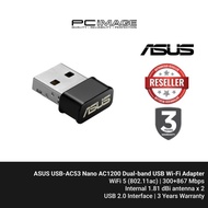 ASUS USB-AC53 Nano AC1200 Dual-band USB Wi-Fi Adapter