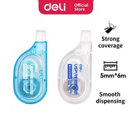 Deli Correction Tape/Tip X Paper Practical Ergonomic Design (5mm x 6m x 1Pc)
