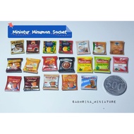 Miniature Sachet Drink Dollhouse Accessories