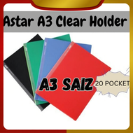 ASTAR A3 CLEAR HOLDER FILE  /POCKET CLEAR FILE/Clear Book / Clear Holder /Display Book/Document File