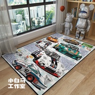 Good Material Porsche 935 Leman Martini Racing Carpet 911 Japanese Simple Living Room Bedroom Bedsid