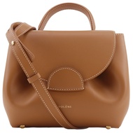 POLENE Numero Un Nano 手提包，兩用單肩包，小牛皮，棕色，斜挎包，單肩包，手提包，兩用，磁扣，Numero Un Nano，女士 [二手]