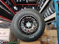 ล้อแม็กซ์ใหม่ Lenso Zeus Corse 16/6H139 กว้าง8.5 ออฟ0 คู่ยางใหม่ ผลิตปี24 เบอร์265/70-16 Hankook Dynapro at2 (ราคาชุด4วง)