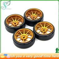 Star 4Pcs Hard Plastic Drift Tire Tyre Metal Wheel Rim for  284131 K969 K989 P929 Mini-Z 1/28 RC Car