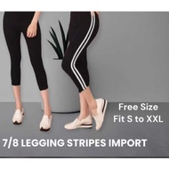 Leggings 7/8 White list Leging 7/8 White Stripes Leging 7/8 White list