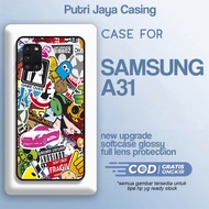 Samsung A31 Case [ Graffiti ] Samsung A31 Casing Hardcase Softcase Glossy