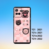 Softcase vivo Y21, vivo Y21S, vivo Y21A,vivo Y21T _Silicone Casing Hp Black Rubber Flexible Thick