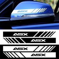 One Pair Pack Mitsubishi ASX Car Rearview Mirror Decal Sports Reflective Sticker