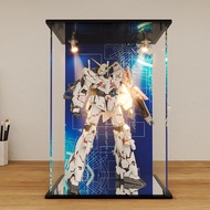 Acrylic Display Box Light Gundam PG1/60 Full Series Gundam Model Figure Dust Cover P&G Unicorn