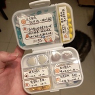 box pill box medicine storage Portable Pill Box Pill Sub-Packing Box Cute Mini Medicine Storage Box 