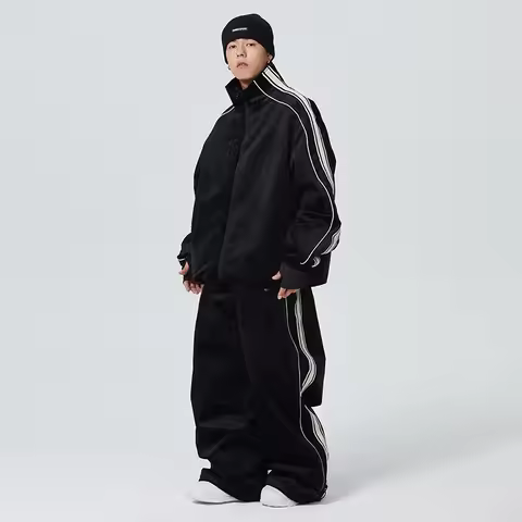 Anti-Scratch Ski Suit Set Waterproof Windproof Snow Jacket Pants Outfit for Skiing Snowboarding Moun