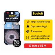 Tchome 3M Scotch VHB Strong 2-sided Mounting Tape Transparent 19mmx1.5m 410-S19