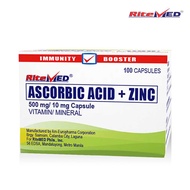 RiteMed VITAMIN C + ZINC 500mg/10mg Capsules