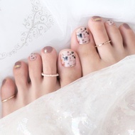 【Lunacaca凝膠指甲貼】F02101 貓之國 腳貼|簡單易用|不傷真甲