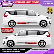 LP 09-STIKER LIST BODY MOBIL SIMPLE AVANZA MOBILIO SWIFT INNOVA FORD PAJERO XPANDER RUSH FORTUNER