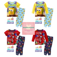 [READY] IMPORTED AILUBEE AB 1469, 1470 SPONGEBOB AM US CHILDREN'S PAJAMAS