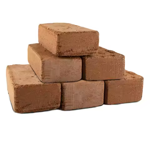 Coco Coir Brick for Plants- 6 Pack Premium 100% Organic Peat Moss, Fiber Coconut Husk for Planting, 