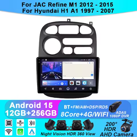 Car Radio For JAC Refine M1 2012 - 2015 For Hyundai H1 A1 1997 - 2007 GPS Navigation Multimedia Play