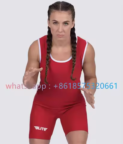 Wrestling Suit Professional Team Training Competition Freestyle Wrestling Gym Jumpsuit High Elastic 
