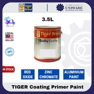 🔥100% ORIGINAL🔥 TIGER BRAND Quality Coating Primer Paint 3.5L - Red Oxide/Grey Green Zinc Chromate/A