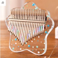 SHOUKEY Finger Thumb Piano, 17 Keys Exquisite Mini Thumb Piano, Toy Gift Musical Instrument Mini Fin