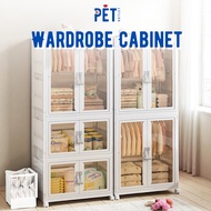 Foldable Wardrobe Cabinet JG Drawer Chest Stackable Storage Drawer Home Organizer Storage Box