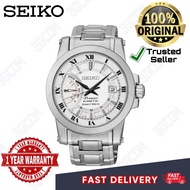 100% original seiko men premier srg007p1 kinetic direct drive st.s sapphire crystal watch