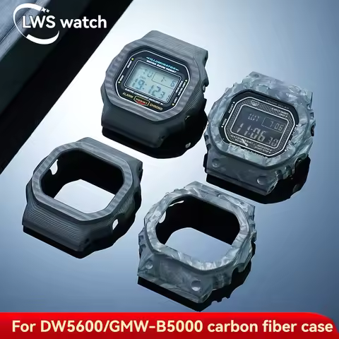 Carbon Fiber Case for Casio G-SHOCK DW-5600 DW5600 GW-B5600 DW5610 GW-M5610 GMW-B5000 High Quality W