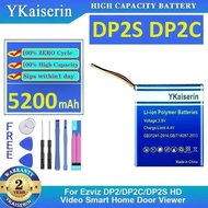 DP2S DP2C For Ezviz DP2 DP2C DP2S HD Video Smart Home Door Viewer 5200mAh Fast Charging High Capacit