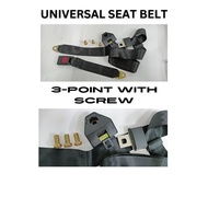 UNIVERSAL CAR SEAT BELT ADJUSTABLE RECTRACTABLE SAFETY BELT 3 POINT(MANUAL)