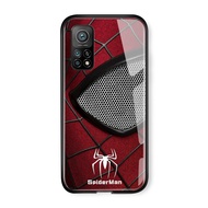Hontinga Casing Case For Xiaomi Mi 10T 10T Pro Xiaomi 13T Pro 5G Case Marvel Phone Case For boys The Superhero For men Case Captain America Ironman Spiderman Tempered Glass Back Cover Casing Hard Case