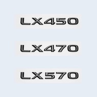 Glossy Black 3D ABS Letters Number LX450 LX470 LX570 Emblem For Lexus Car Trunk Logo Sticker Badge A